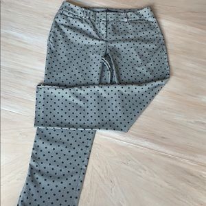 Polka dots ankle pants